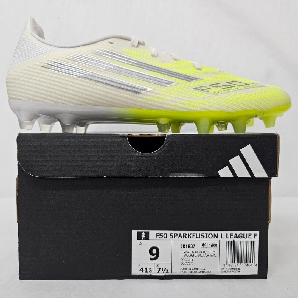 Adidas F50 Sparkfusion L League F Soccer Cleats JR1837 Yellow Women Size 9